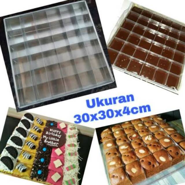 Jual Loyang Brownies Sekat 30x30cm Isi 36 Sekat Shopee Indonesia