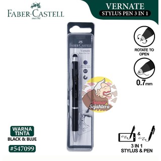 Faber-Castell Stylus Pencil Set - B Pencil with eraser + stylus