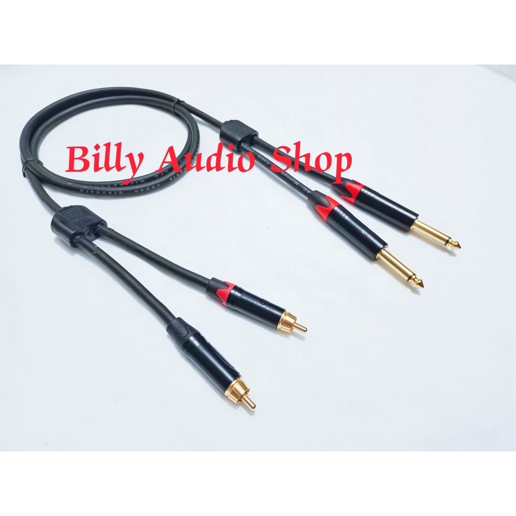 Jual Kabel Audio Jack Akai Mono Mm Cabang Ke Rca Male Cabang Premium