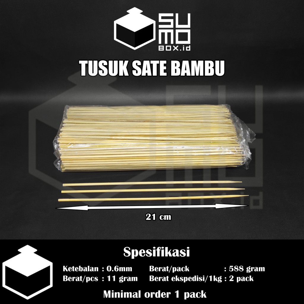 Jual Tusuk Sate Bambu Panjang 20cm 21cm Isi 500gram Shopee Indonesia