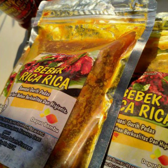 Jual Bebek Rica Rica Dapur Bambu 1 Ekor 5 Potong Pedas Khas Manado ...