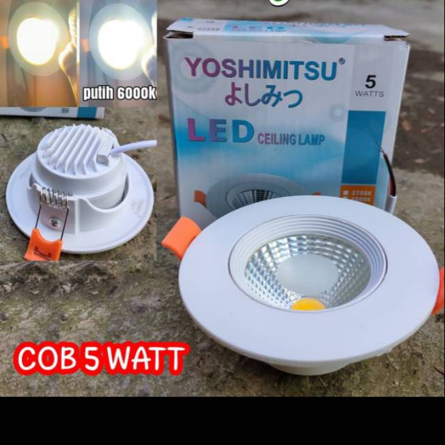 Jual Lampu LED Panel COB 5 Watt Adjustable Inbow Downlight Led Cob ...