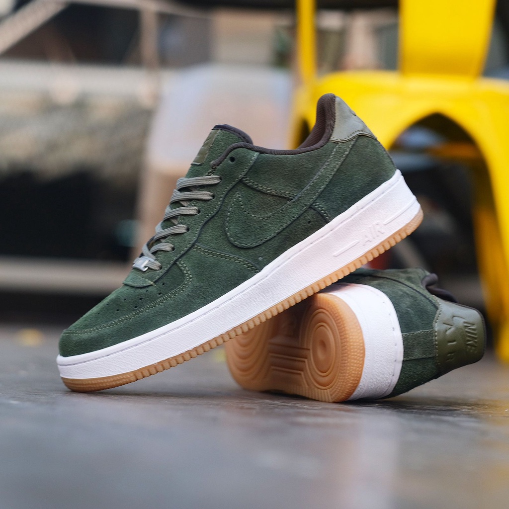 nike airforce 1 suede army green on Mercari