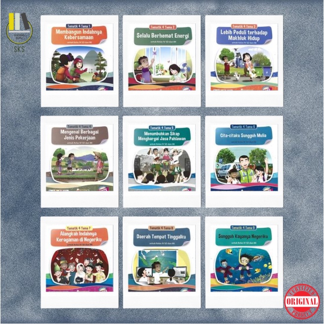 Jual Buku Tematik SD & MI Kelas 4 Tema 1 s/d 9 Platinum AKM | Shopee ...