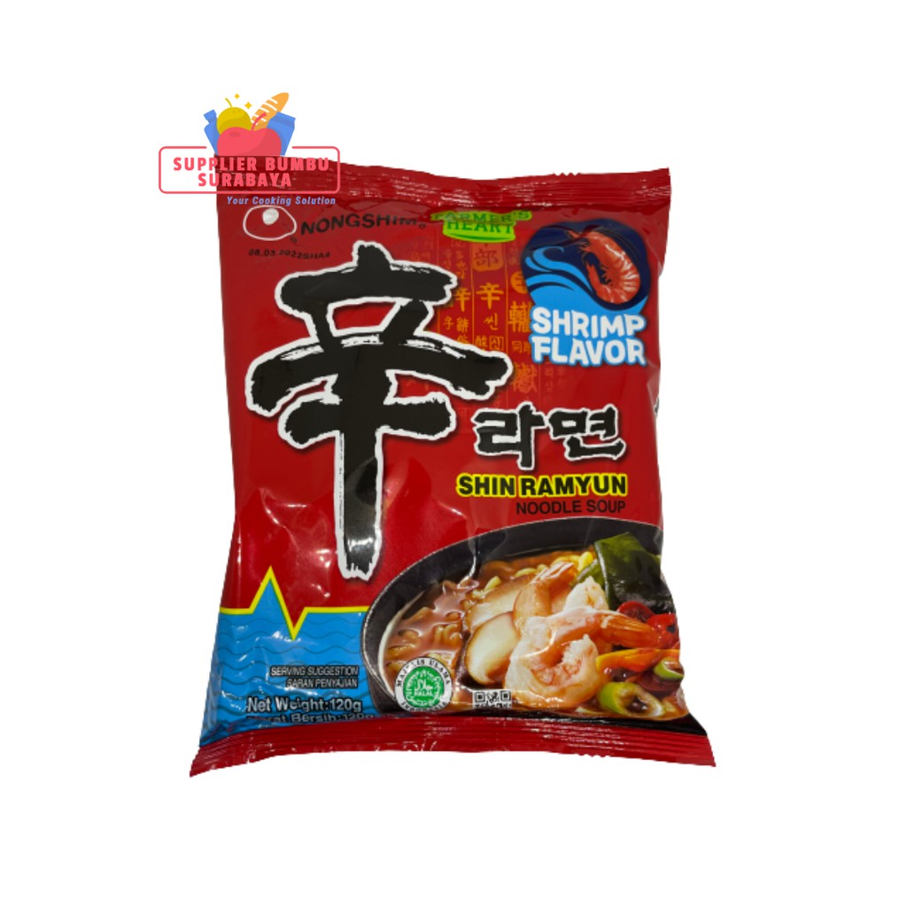 Jual Nongshim Shin Ramyun Kimchi Neoguri Chapagetti Shrimp Ramyeon 120g ...