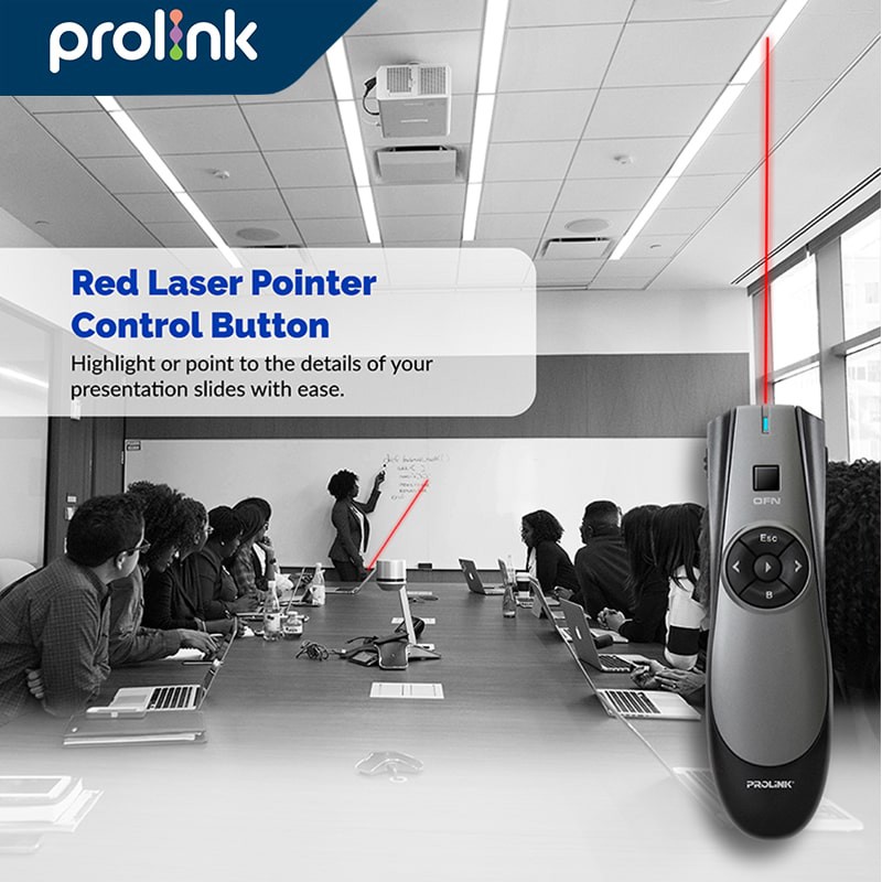 Jual Prolink Wireless Presenter Red Lazer Pointer with Air Mouse ...