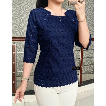Df Atasan Blus Katun Bolong Baju Kondangan Wanita