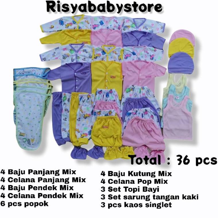 Jual GTQ.01Jl22q | Paket 36 Pcs Perlengkapan Bayi Baru Lahir / Baju ...