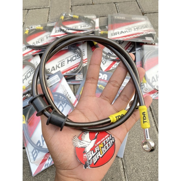 Jual Selang rem TDR ORIGINAL CARBON panjang 90cm cocok untuk shock
