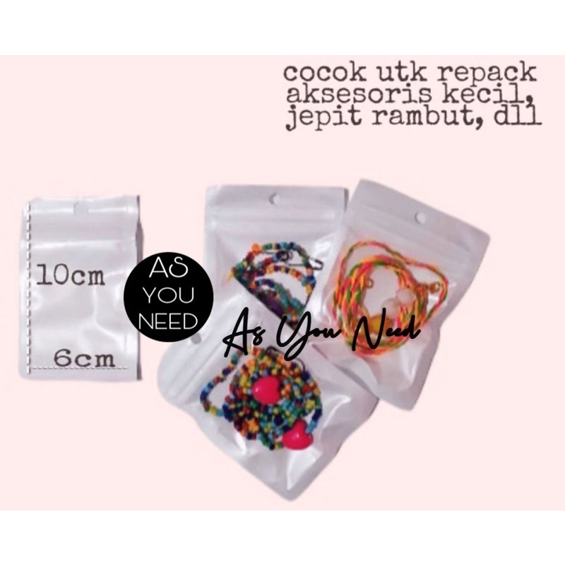 Jual Plastik Ziplock 6x10 Plastik Klip Aksesoris Kemasan Aksesoris Ukuran 6x10 Shopee 8918