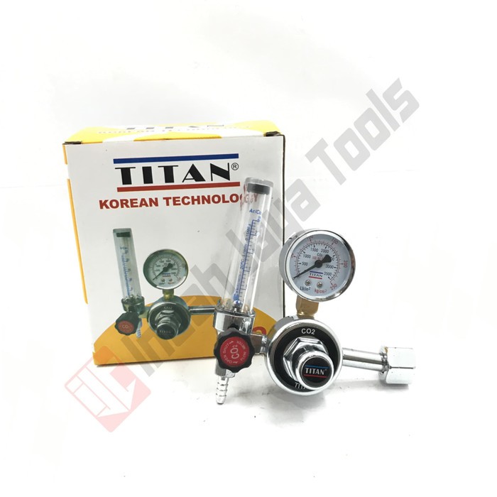 Jual TITAN Regulator Las CO2 - Las MIG MAG Tabung Las CO | Shopee Indonesia