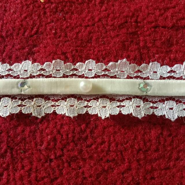 Jual Tali renda RP107 Warna putih ukuran 2,8cm(permeter) | Shopee Indonesia