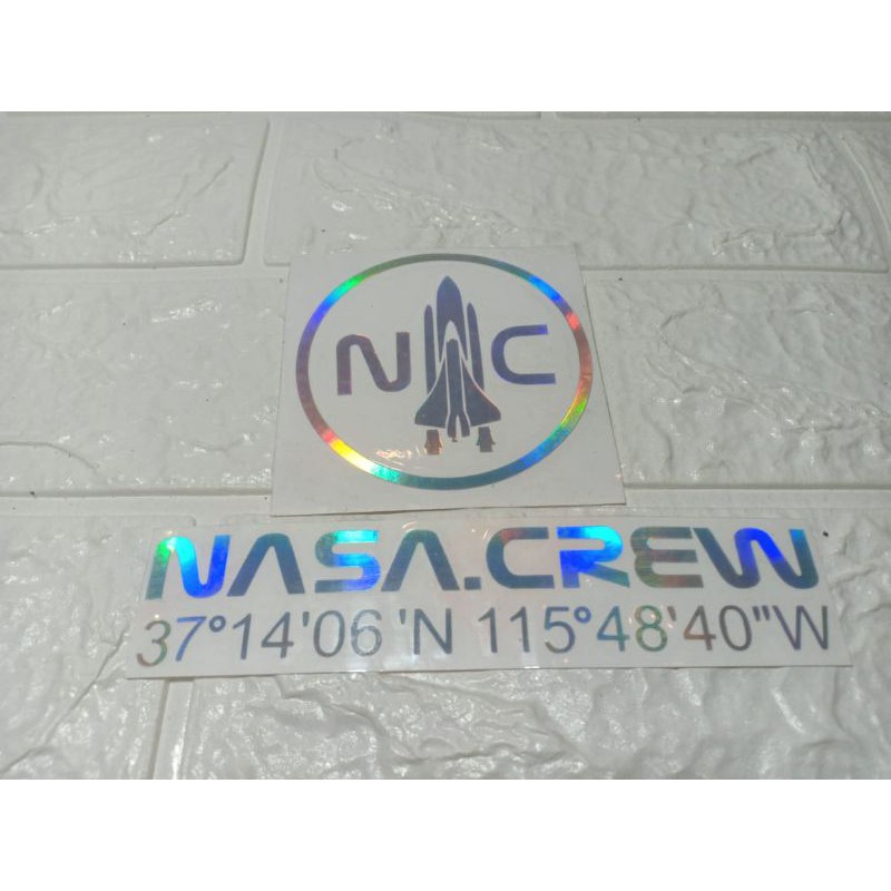 Jual stiker NASA CREW | Shopee Indonesia