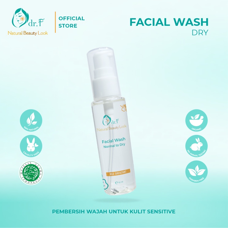 Jual dr.F Facial Wash NTD (Normal To Dry) | Shopee Indonesia
