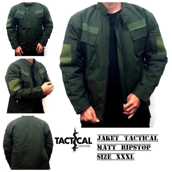 JAKET TACTICAL 511 HIJAU XXXL BLACKHAWK LAPANGAN ARMY TENTARA POLISI