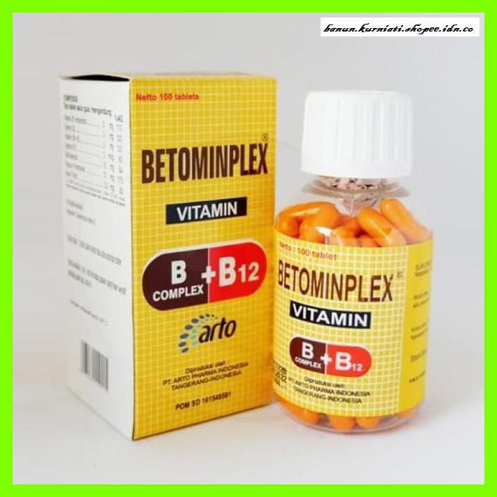 Jual VITAMIN-B- BETOMINPLEX VITAMIN B COMPLEX PLUS VITAMIN B12 -TUBUH ...