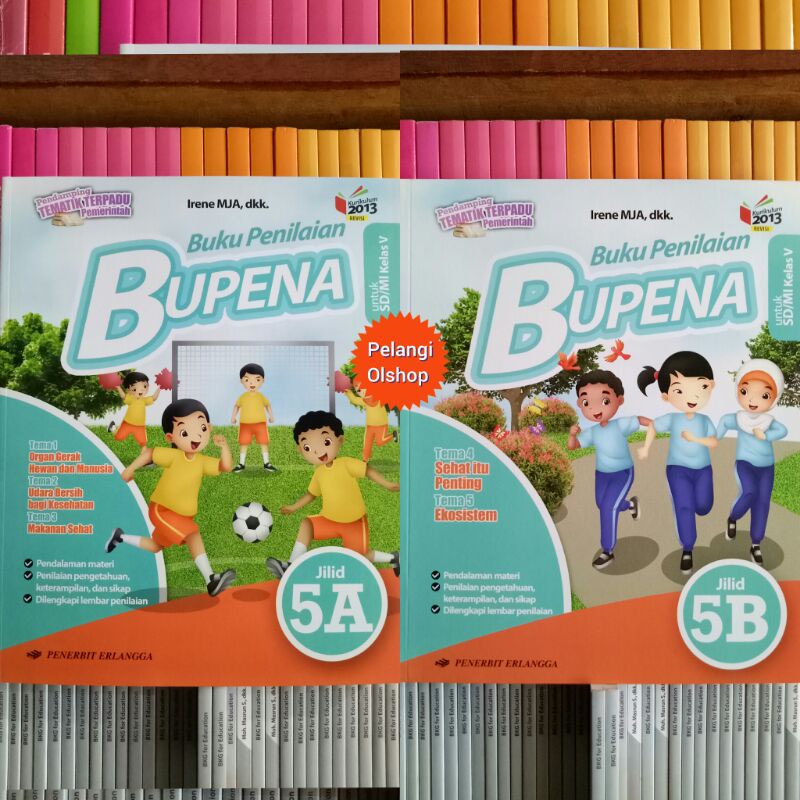 Jual BUKU BUPENA 5A 5B SD/MI KELAS 5 SEMESTER 1 REVISI K13N ERLANGGA ...