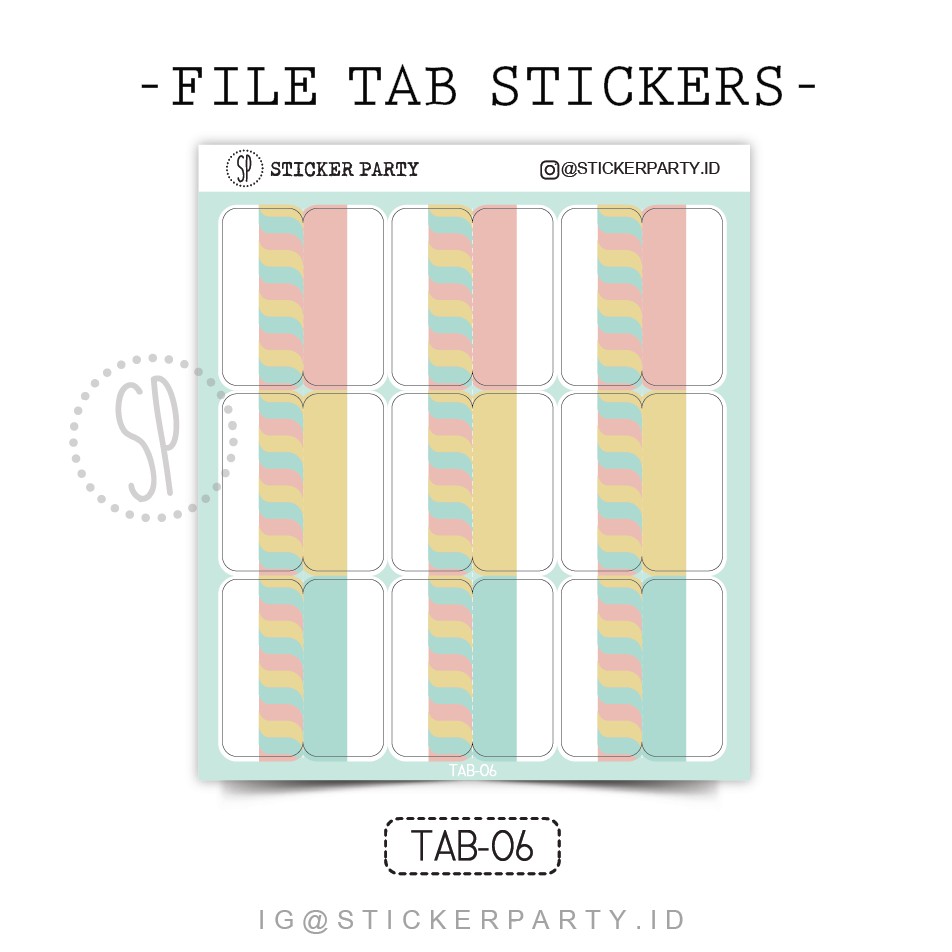 File Tab Stickers