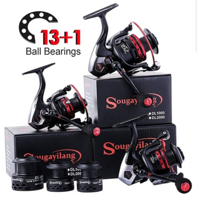Sougayilang 13+1 Steel BB Spinning Reel For Freshwater And Saltwater - View #11