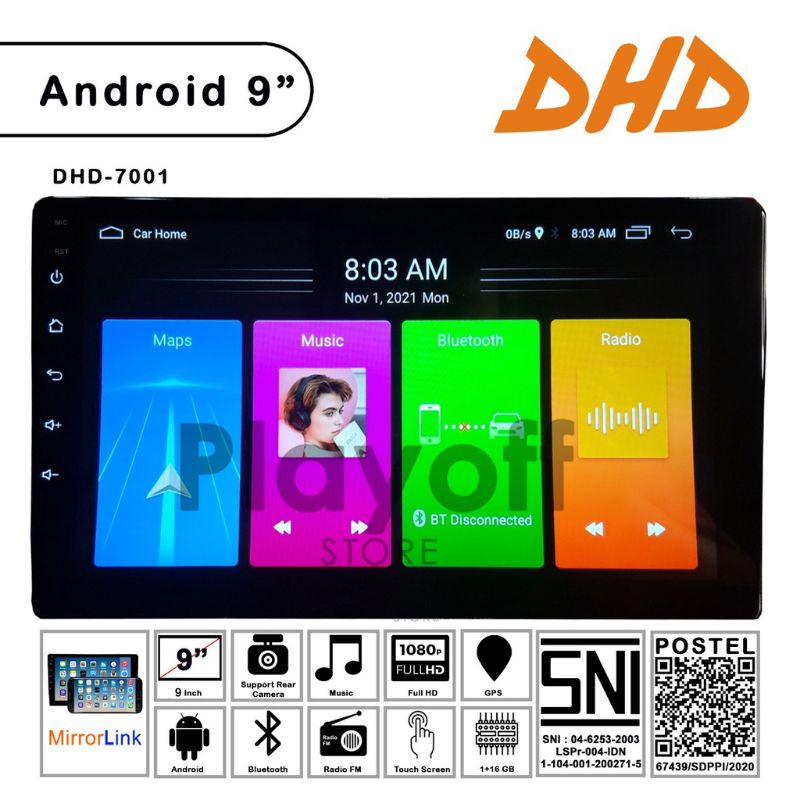 Jual head unit android dhd 9 inch | Shopee Indonesia
