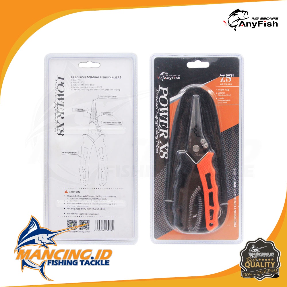 Jual Anyfish Power X8 Aksesoris Memancing Tang Gunting Senar