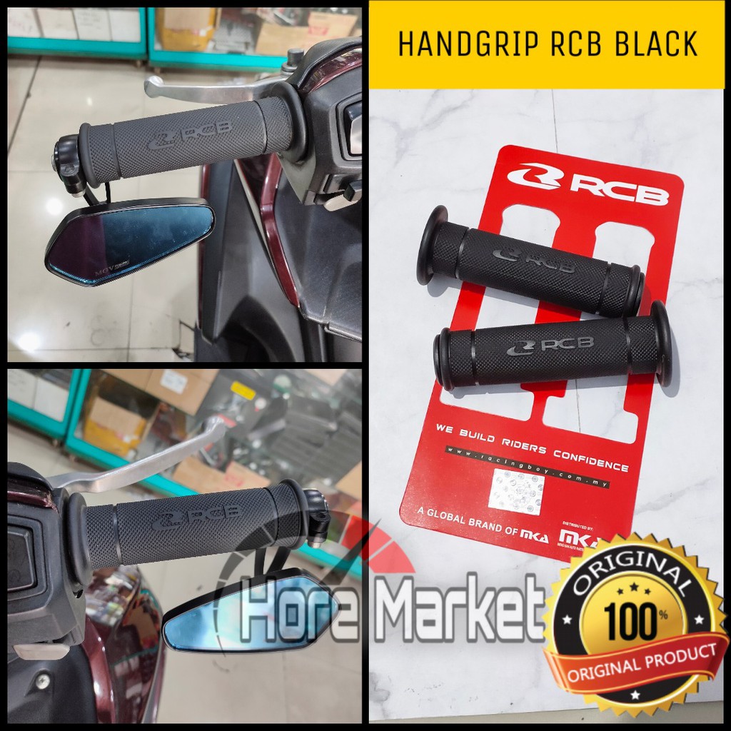 Jual Handgrip Rcb Black Hg Original Universal Handfat Full Karet