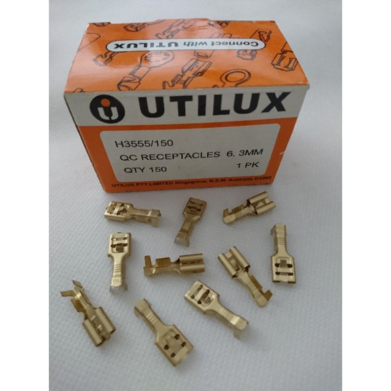 Jual Terminal skun Utilux female H 3555/150 / Terminal Utilux gepeng