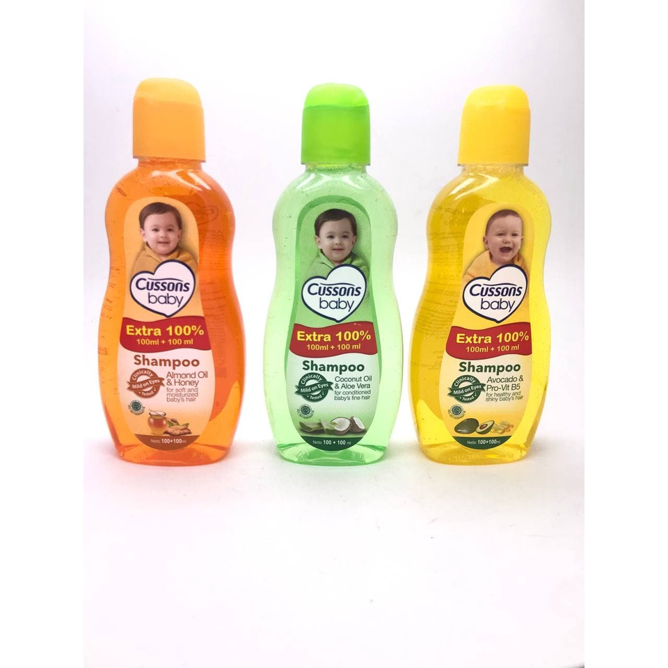 Jual cussons baby Shampoo almond oil honey, coconut oil aloe vera