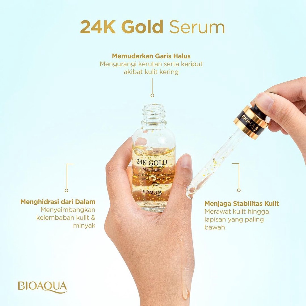 Jual Bioaqua 24k Gold Skin Care Serum 30ml Shopee Indonesia