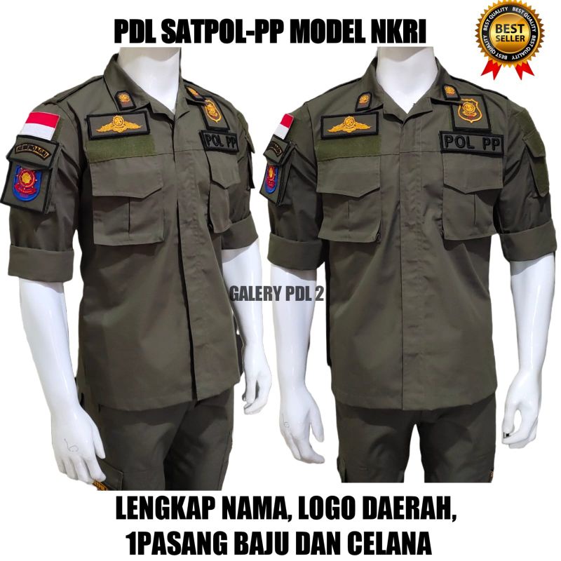 Jual Pdl Pol Pp Lengkap Seragam Satpol Pp Bisa Pake Nama Shopee Indonesia