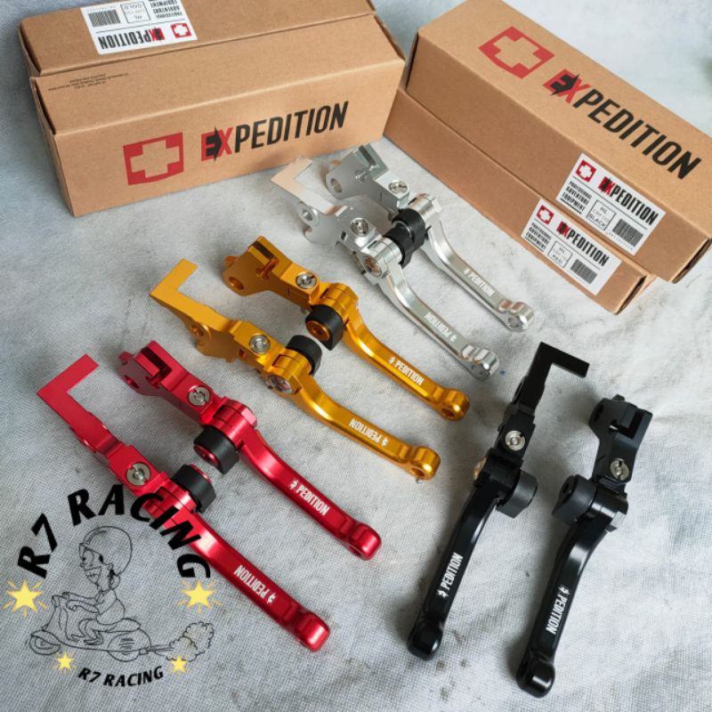 Jual Handle Crf L Expedition Model Lipat Stelan Cnc Tuas Rem Honda Crf Expedition Shopee