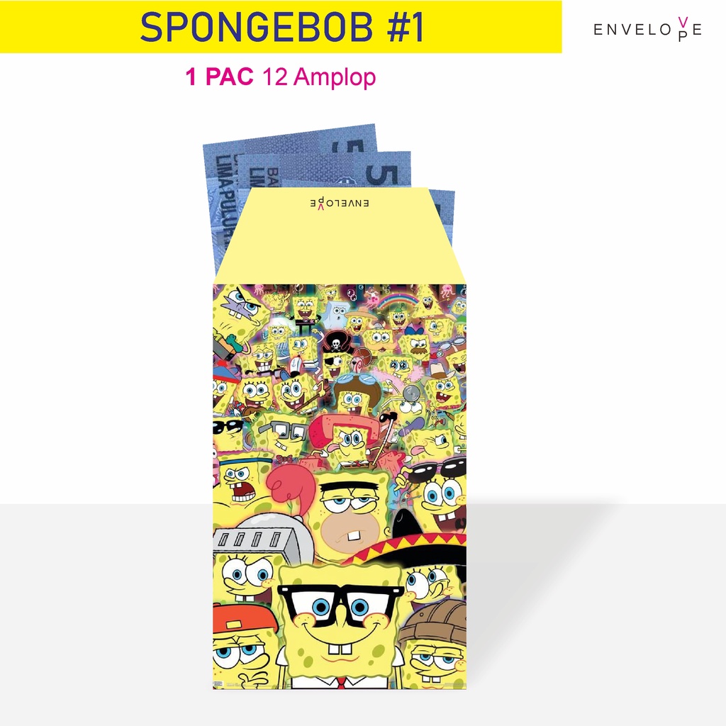 Jual ENVELOPE SPONGEBOB #1 // AMPLOP LEBARAN // AMPLOP KARTUN SPONGEBOB ...