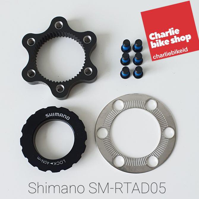Jual Lock Ring SHIMANO SMRTAD05 6 bolt to Center Lock Adaptor Shopee