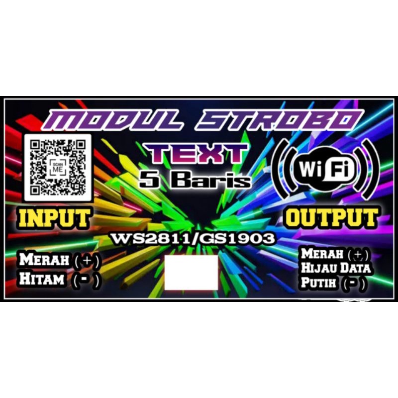 Jual modul strobo text wifi 5 baris versi 2 | Shopee Indonesia