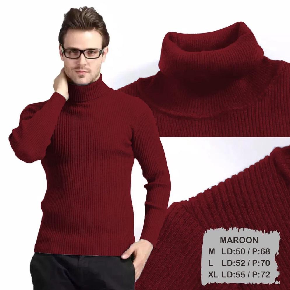 Jual Kaospolos Kaos Turtleneck Pria Lengan Panjang Kaos Kerah Tinggi Tangan Panjang Shopee Indonesia
