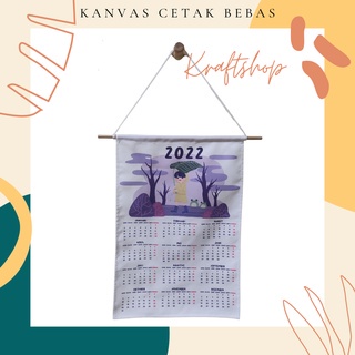 Jual Cetak Fabric Calender / Kalender Aesthetic , Kain Kanvas Foto ...
