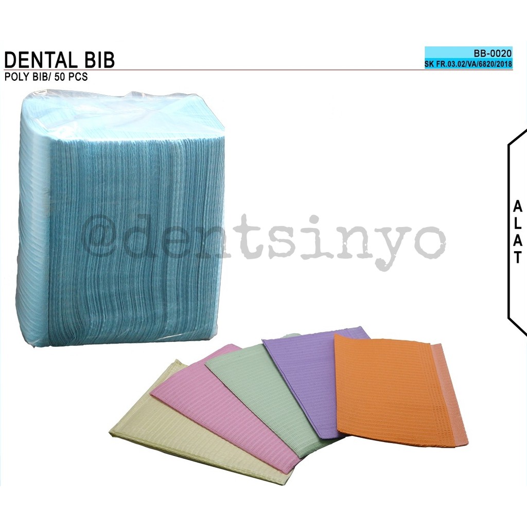 Jual POLYBIB DENTAL BIB SLABER | Shopee Indonesia