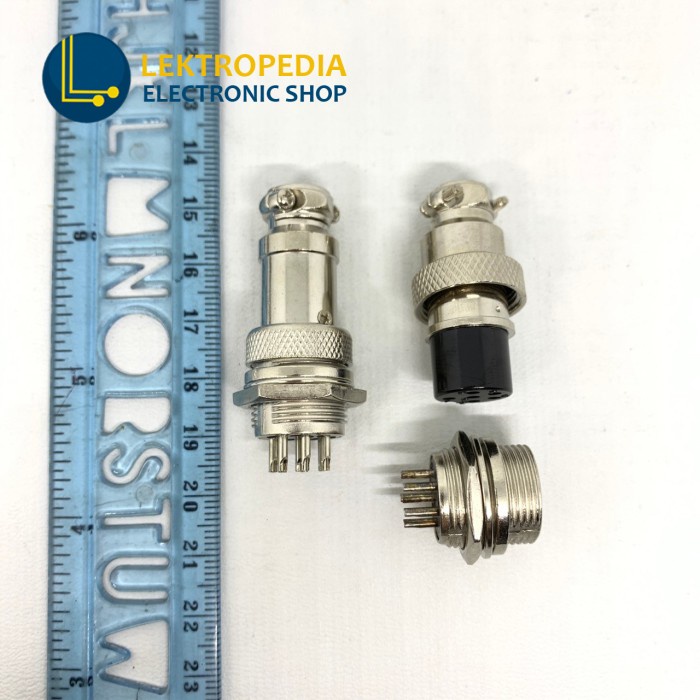 Jual Konektor CB 2 3 4 5 6 8 pin p GX16 Connector 2p 3p 4p 5p 6p 8p ...