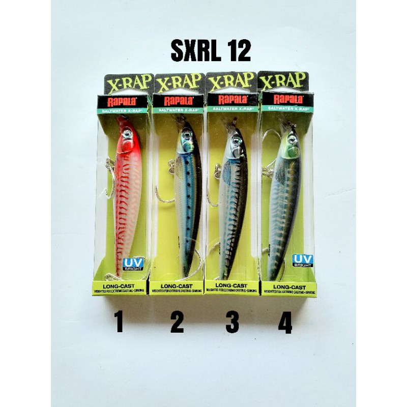 Jual RAPALA SALTWATER X RAP LONG CAST 12 casting lure SXRL 12 | Shopee ...