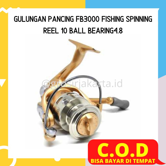 Jual Reel Pancing Ril Rell Pancing Katrol Gulungan Pancing FB3000 ...