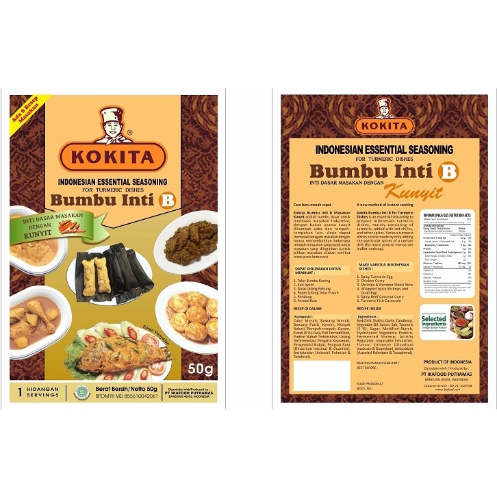 Jual Bumbu INTI B 50 Gr / Bumbu Kuning / BUMBU MASAK INSTANT - KOKITA ...