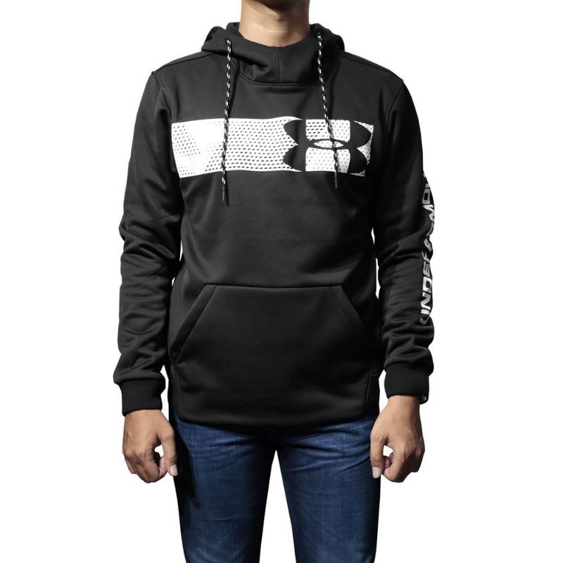 Under armour men's armour fleece bar hot sale logo hoodie