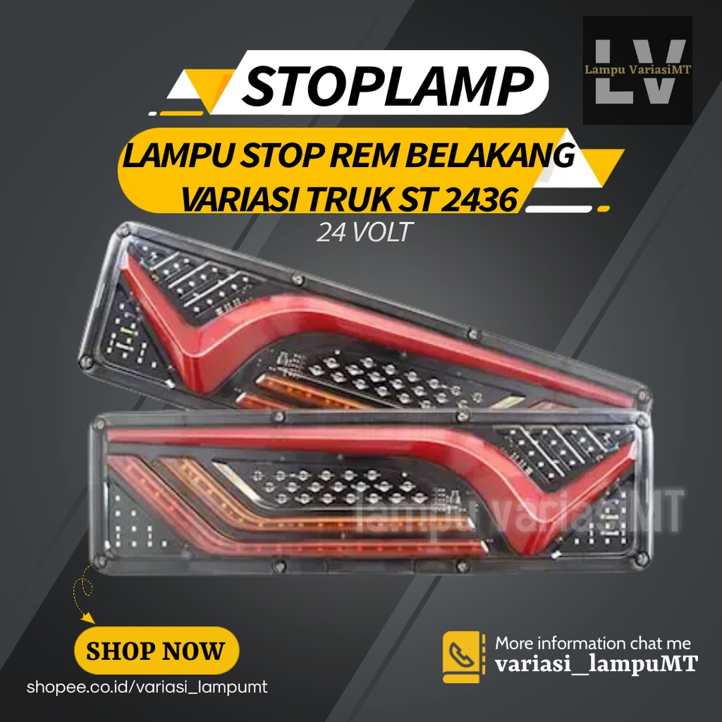 Jual Lampu Stoplamp Variasi Stop Lamp Rem Belakang Led Runing Mobil Truk St Truck Running