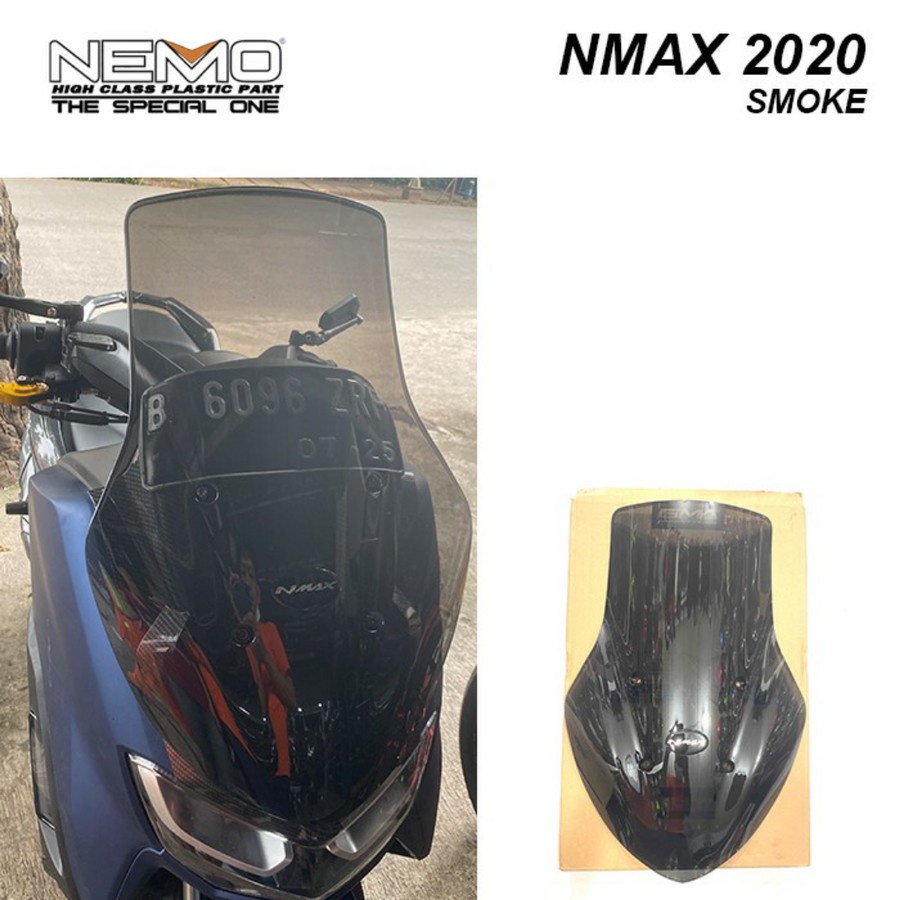 Jual Windshield new nmax 2020 nemo visor smoke panjang tinggi | Shopee ...