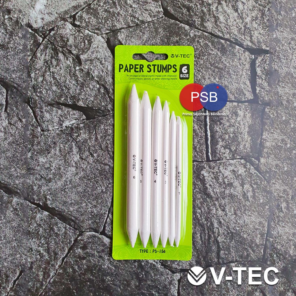 Jual Paper stump / Dusel / Tortilon / Paper Pencil V-TEC (set 6 pcs ...
