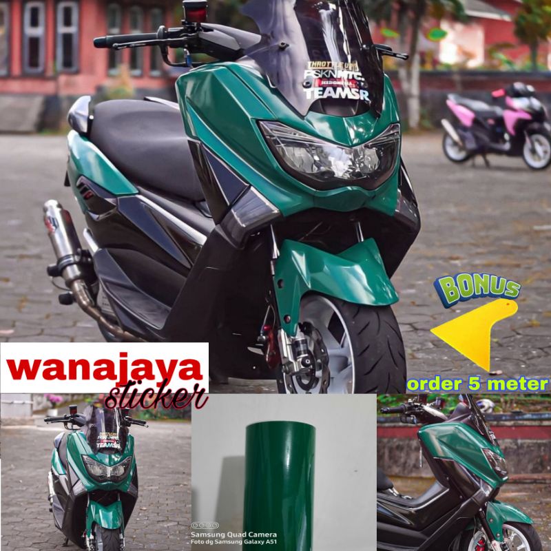 Jual Stiker Skotlet Motor Warna Hijau Skotlet Motor Warna Hijau Tua