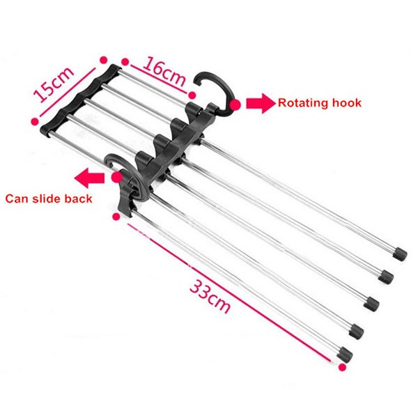 Jual IKIL gantungan celana magic trousers rack rak hanger panjang ...