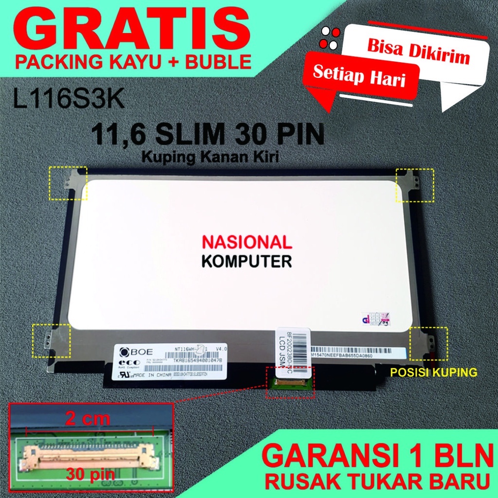 Écran LCD LED 11.6" Pour Lenovo IdeaPad 120S-11IAP - Neuf, Compatible