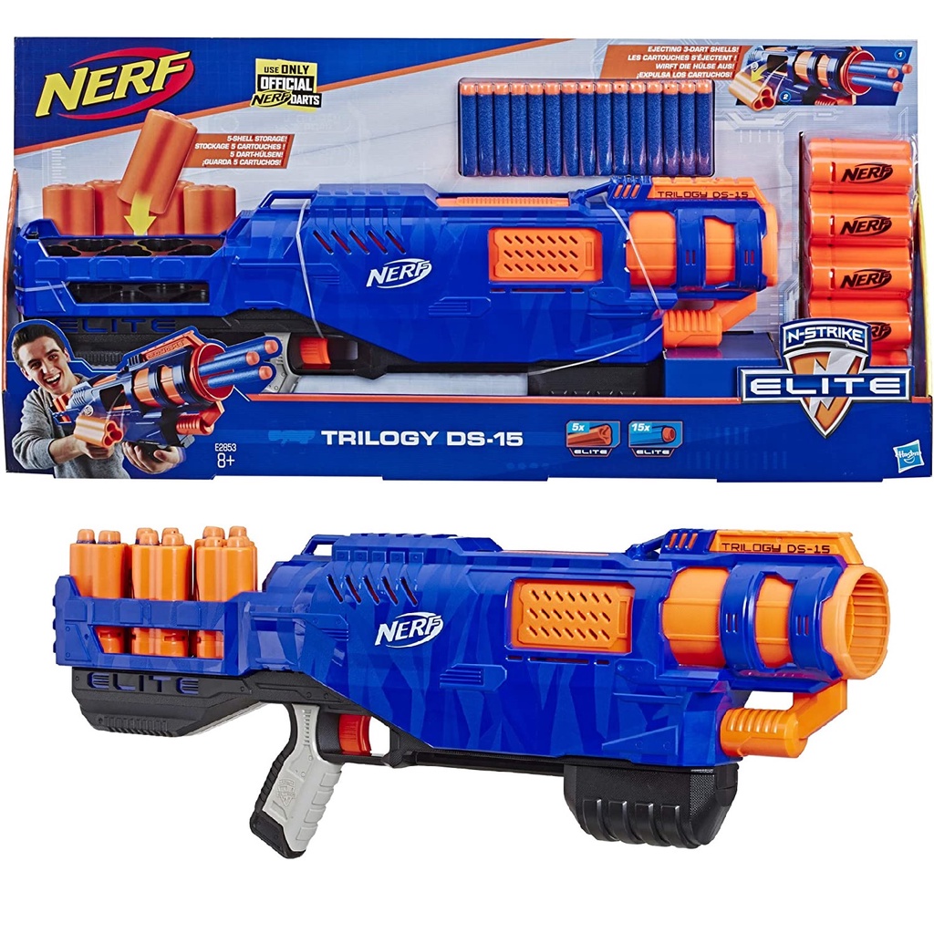 Pistola Nerf Elite Trilogy Ds15 Hasbro 