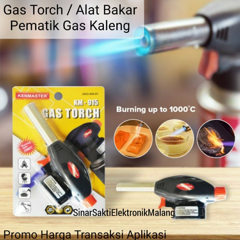 Jual Gas Torch Kenmaster Alat Bakar Korek Api Las Pematik Gas Kaleng Portable Bbq Keju Malang